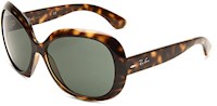 LENTES DE SOL RAYBAN JACKIE OHH II RB4098/ COLOR: ANIMAL PRINT NEGRO VERDOSO